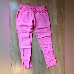 Lilly Pulitzer Taron Linen Pant - Pink
